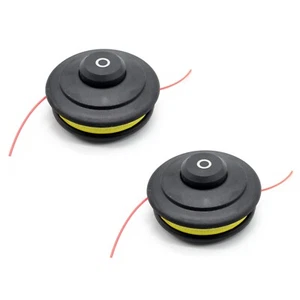 Stoßfutterkopf Benzin Strimmer Leitungsspule Grasschneider Ersatz (Set x2) - Bild 1 von 2