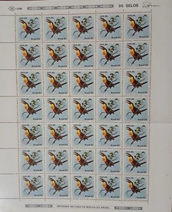 Brazil 1983 Brazilian Amazonian Fauna TOUCANS - 4 Full Sheet Very Rare - Picture 1 of 8