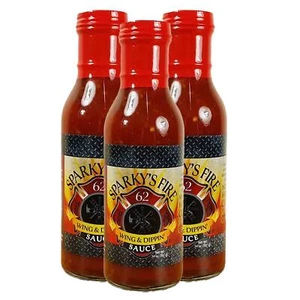 Salsa Sparky's Fire Wing & Dippin' | Paquete de 3 | 14 oz | Brenmar - Imagen 1 de 6