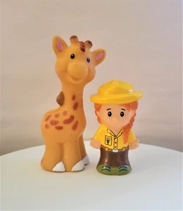 Fisher Price Little People Giraffe and Zoo Keeper - Picture 1 of 2