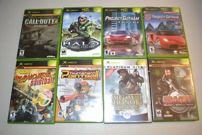 XBOX Games Call of Duty2, Halo, Project Gotham Racing 1&2 Lot of 8 - Image 1 of 4