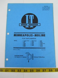 I & T Shop Service Minneapolis-Moline Flat Rate Manual Booklet No. MM-21 - Picture 1 of 5