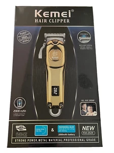 Professional Rechargeable GOLD Hair Barber Clipper Shaving Trimming Mens NEW - Picture 1 of 4