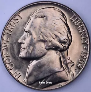 1969 D Jefferson Nickel GEM BU Brilliant Uncirculated - Picture 1 of 2