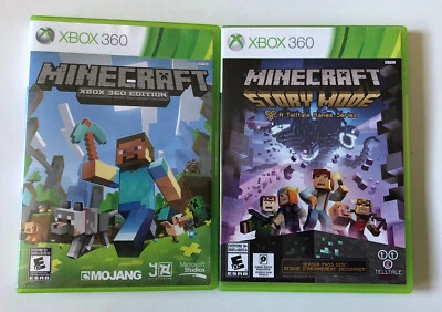 Minecraft Xbox 360 Edition & Minecraft Story Mode Xbox 360 Lot - Image 1 of 3