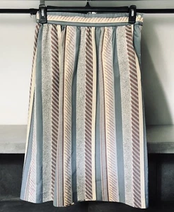 Vintage Wyndham Union Made Garment 1960s 70s Striped Aztec Skirt Sz 10 - Picture 1 of 7