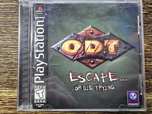 O.D.T. Escape or Die Trying (Sony PlayStation 1, 1998) - Complete in Box, Tested - Picture 1 of 4