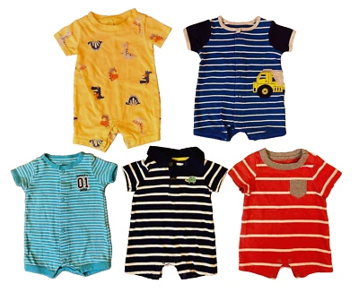 Baby Boy Newborn Romper Summer Outfits Shorts Clothes Lot 1 Piece Daddy's MVP - Image 1 of 4