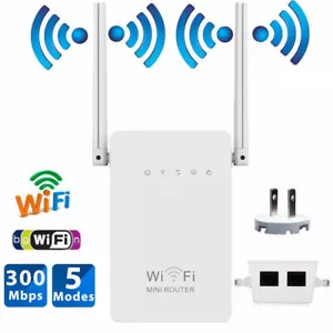 300Mbps Wireless-N Range Extender WiFi Repeater Signalverstärker Netzwerk Router - Bild 1 von 7