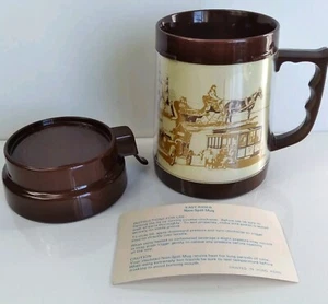 Tazza vintage isolata trasporto treno nave vapore trolley NOS KH Hong Kong - Foto 1 di 10