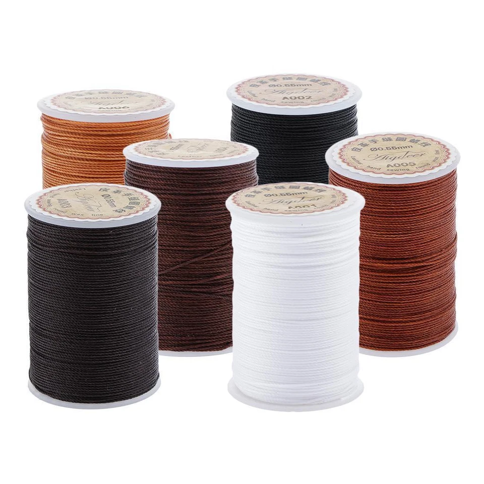 65 Meters 0.55mm Leather Sewing Polyester Waxed Thread Cord for crafts - Image 1 of 1