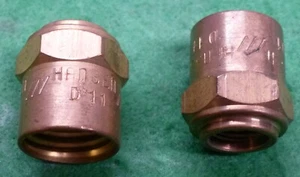7* HANSEN D11 BRASS COUPLING CONNECTOR SPLICE ADAPTER jt - Picture 1 of 3