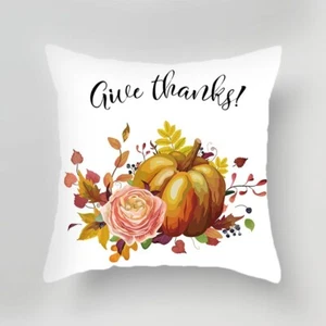 45 x 45 CM Cushion Pillow Cover Nordic Modern Thanksgiving Day Pumpkin Plush - Picture 1 of 2