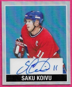 2025 Leaf Metal Hockey Legends SAKU KOIVU Autograph 1/4 Originals 1948 - Picture 1 of 2