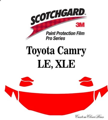 3M Paint Protection Film Pro Series Clear Bra 2025 2026 Toyota Camry LE XLE - Image 1 of 3