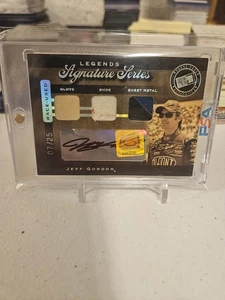 Jeff Gordon 2007 Legends Signature Series Autograph # 07/25  NASCAR RACING CARD  - Picture 1 of 2