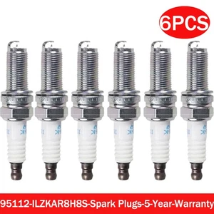 6x New Spark Plugs ILZKAR8H8S#95112 LASER IRIDIUM FIT HONDA CIVIC 1.5L L4 - Picture 1 of 5