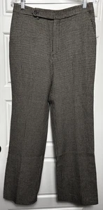 Lauren by Ralph Lauren Classic 100% Wool Houndstooth Pants Slacks- Women's 8 - Picture 1 of 5