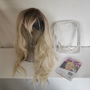 New Ombre Blonde Synthetic Wig with Wig Cap - Picture 1 of 5