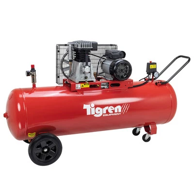 TIGREN Air Compressor Belt-Driven 230V 3hp 2.2kW 200L 150psi 10 Bar 14CFM 04394 - Image 1 of 4