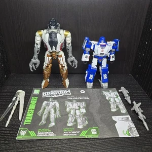 Transformers Kingdom Battle Across Time Grimlock And Mirage With Toyhax Decals - Picture 1 of 9