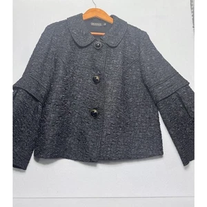 Chaqueta Ligera Picadilly De Colección Cremallera Cuello Alto Talla Lg Negra - Imagen 1 de 6