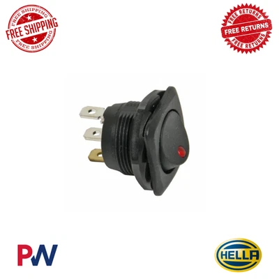 Interruptor basculante de montaje empotrado Hella On/Off - LED H61924001 rojo Foto 1 de 2