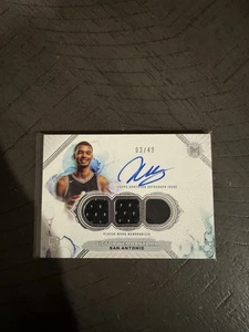 Motivo Victor Wembanyama Rookie RC 2023 triple parche RPA autógrafo automático espuelas/49 - Imagen 1 de 4