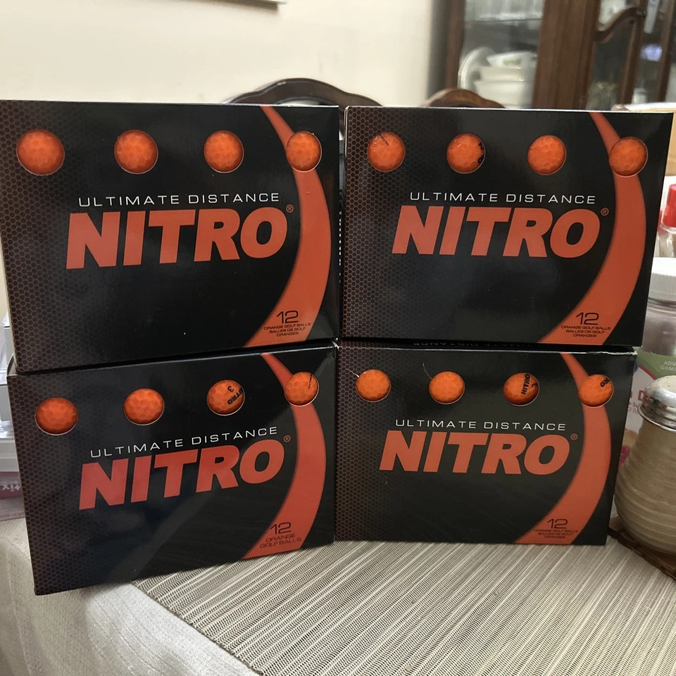 Nitro Ultimate Distance Orange Golf Balls 12 Pack