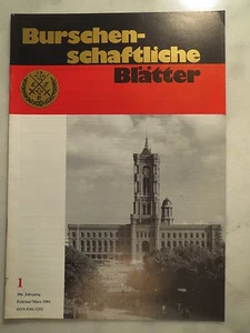 Hojas burschaft - 1991 Nº 1 / Deutsche Burschschaft DB - Imagen 1 de 1