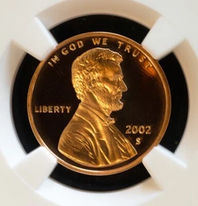 2002 S Lincoln Cent certified PF 70 RD Ultra Cameo  NGC - Picture 1 of 3
