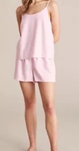 Ladies size L size 14 pink Linen /viscose summer cami pyjamas Target NEW 8323 - Picture 1 of 6