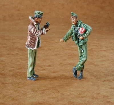 U.S. AIR FORCE MODERN PILOTS (2 FIGURE) #F48083 1/48 CMK RARO - Immagine 1 di 2