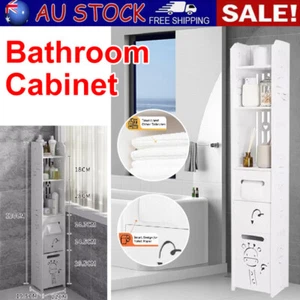 Space-Saving Waterproof 120CM Bathroom Cabinet with Drawers Standing Rack AU - Picture 1 of 6
