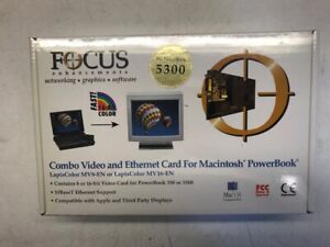 Focus Enhancements Combo Video & Ethernet Card for Mac PowerBook "NEW IN BOX"