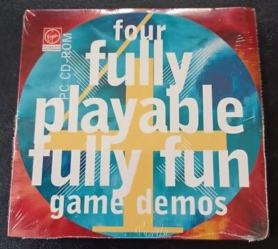 Four Fully Playable Fully Fun Game Demos CD for PC Computer by Virgin - Sealed - Image 1 of 4
