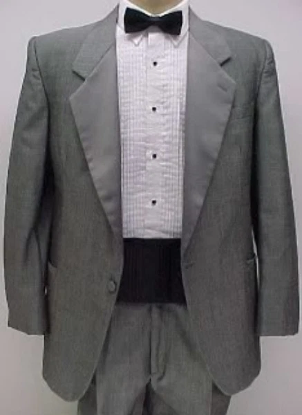 Esmoquin RAFFINATI GRIS BRILLANTE GRIS PLATA 4 PIEZAS FIESTA DE GRADUACIÓN BODA MUCHOS TAMAÑOS Foto 1 de 1