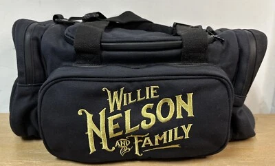 Willie Nelson & Family Music Collectible Duffel, Gym, Travel, Carry-on Bag Black Foto 1 de 4