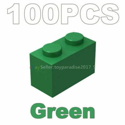 100x NUEVOS 1x2 ladrillos gris azulado oscuro (ID 3004) piezas a granel edificio de la ciudad Foto 1 de 4