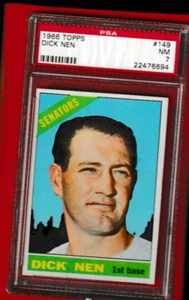 1966 topps baseball # 149 Dick Nen Senators psa 7 - Bild 1 von 2