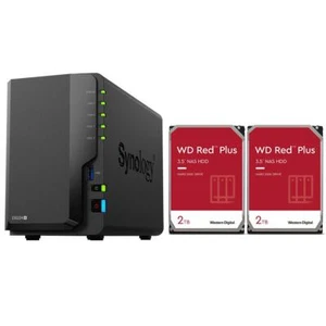 Synology DiskStation DS224+ 2-Bay NAS Enclosure w/2x Red Plus 2TB Internal HDD - Picture 1 of 10