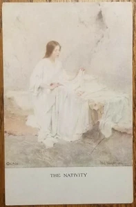 The Nativity by W.L. Taylor Artist Signed Postcard PC Circa 1910s - Picture 1 of 1