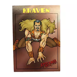 Carta collezionabile KRAVEN The Hunter Spider-Man Marvel 1997 Fleer Skybox #24 - Foto 1 di 8