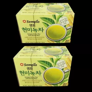 Green Tea With Brown Rice 2x30g= 60g.(20 Tea Bags Each Pack). Help Weight Loss. - Picture 1 of 4