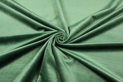 Möbelstoff Weicher Samt Velvet Velours Bezugsstoff Polsterstoff Deko Fichtengrün - Bild 1 von 2