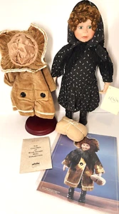 Vintage 90s LENOX The Children of Ellis Island Porcelain Doll Stand Clothes Set - Picture 1 of 24
