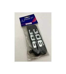 Genuine OE Peugeot 306 PH Mudflap Badge Kit - Part No: 9686.1S  SPOOX MOTORSPORT - Picture 1 of 2