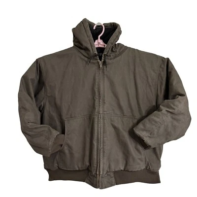 Cabelas Brown 2XL Mens Hooded Outdoor Jacket Thinsulate Hunting Fishing Camping - Image 1 of 4