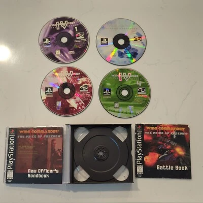 Discs And Manuals Only - Wing Commander IV: The Price of Freedom PlayStation PS1 - Image 1 of 4