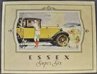 1928 Essex Super Six Catalog Brochure Coupe Coach Sedan Hudson Nice Original 28